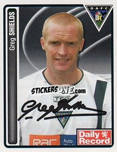 Sticker Greg Shields - Scottish Premier League 2004-2005 n. 146 - Panini