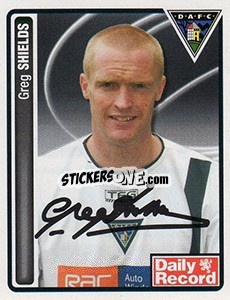 Cromo Greg Shields - Scottish Premier League 2004-2005 - Panini