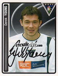Sticker Derek Young - Scottish Premier League 2004-2005 n. 160 - Panini