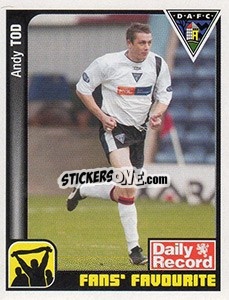 Sticker Andy Tod - Scottish Premier League 2004-2005 n. 166 - Panini