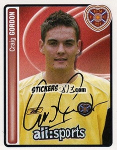 Cromo Craig Gordon - Scottish Premier League 2004-2005 - Panini