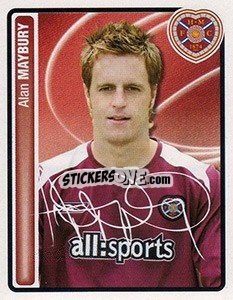 Cromo Alan Maybury - Scottish Premier League 2004-2005 n. 176 - Panini