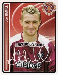 Cromo Joe Hamill - Scottish Premier League 2004-2005 n. 186 - Panini