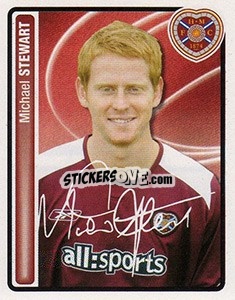 Sticker Michael Stewart - Scottish Premier League 2004-2005 n. 187 - Panini