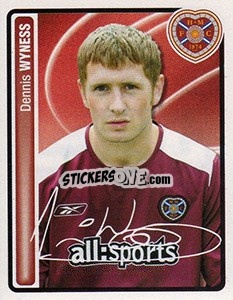 Sticker Dennis Wyness - Scottish Premier League 2004-2005 n. 188 - Panini