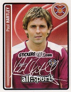 Figurina Paul Hartley - Scottish Premier League 2004-2005 n. 190 - Panini
