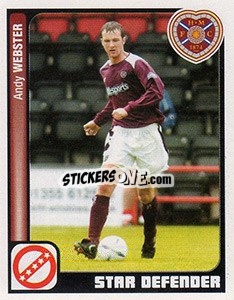Sticker Andy Webster - Scottish Premier League 2004-2005 - Panini