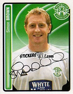 Cromo Simon Brown - Scottish Premier League 2004-2005 n. 238 - Panini