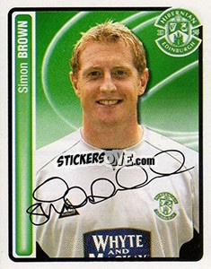 Sticker Simon Brown - Scottish Premier League 2004-2005 - Panini