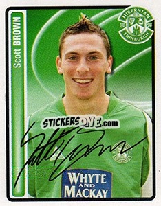 Sticker Scott Brown - Scottish Premier League 2004-2005 n. 248 - Panini