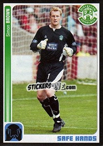 Sticker Simon Brown - Scottish Premier League 2004-2005 n. 256 - Panini