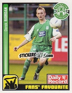 Sticker Derek Riordan - Scottish Premier League 2004-2005 n. 260 - Panini