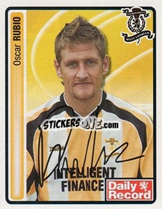 Sticker Oscar Rubio - Scottish Premier League 2004-2005 n. 335 - Panini