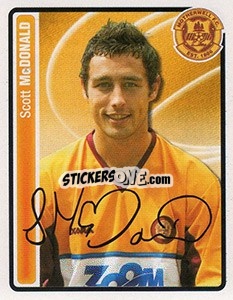 Sticker Scott McDonald - Scottish Premier League 2004-2005 n. 376 - Panini