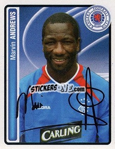 Sticker Marvin Andrews - Scottish Premier League 2004-2005 - Panini