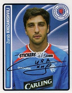 Cromo Zura Khizanishvili - Scottish Premier League 2004-2005 - Panini