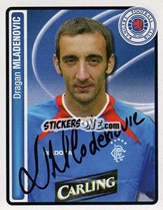 Sticker Dragan Mladenonvic - Scottish Premier League 2004-2005 - Panini