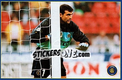 Sticker Angelo Peruzzi - Inter 2000 n. 7 - Ds