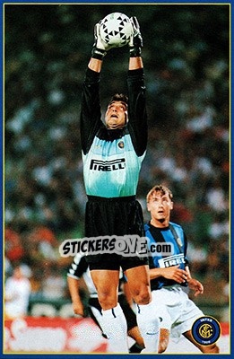 Sticker Angelo Peruzzi - Inter 2000 n. 8 - Ds