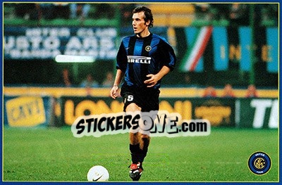 Sticker Laurent Blanc - Inter 2000 n. 13 - Ds