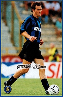 Sticker Laurent Blanc - Inter 2000 n. 14 - Ds