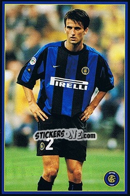 Sticker Christian Panucci - Inter 2000 - Ds