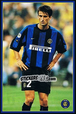 Sticker Christian Panucci - Inter 2000 n. 24 - Ds