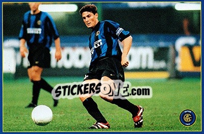 Sticker Javier Zanetti - Inter 2000 n. 31 - Ds