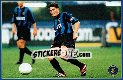 Sticker Javier Zanetti - Inter 2000 - Ds