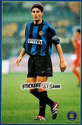 Sticker Javier Zanetti - Inter 2000 n. 32 - Ds