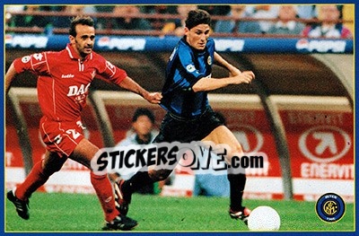 Sticker Javier Zanetti - Inter 2000 n. 33 - Ds