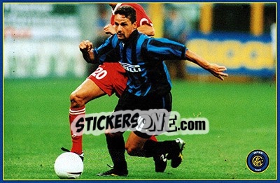 Sticker Roberto Baggio - Inter 2000 n. 43 - Ds