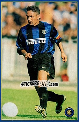 Sticker Roberto Baggio - Inter 2000 - Ds
