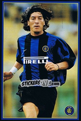 Sticker Ivan Zamorano - Inter 2000 n. 60 - Ds
