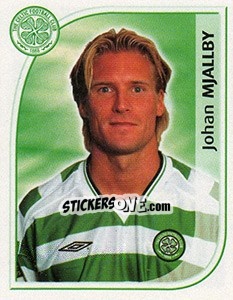 Sticker Johan Mjallby - Scottish Premier League 2002-2003 - Panini