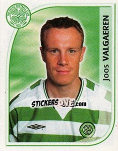 Sticker Joos Valgaren - Scottish Premier League 2002-2003 - Panini