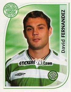 Sticker David Fernandez - Scottish Premier League 2002-2003 - Panini