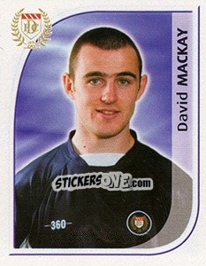 Cromo David Mackay - Scottish Premier League 2002-2003 - Panini