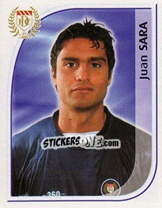 Cromo Juan Sara - Scottish Premier League 2002-2003 - Panini