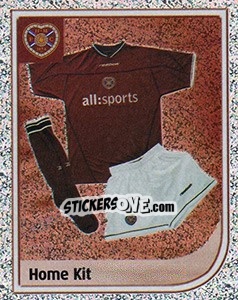 Sticker Home Kit - Scottish Premier League 2002-2003 - Panini