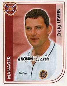 Cromo Craig Levein - Scottish Premier League 2002-2003 - Panini