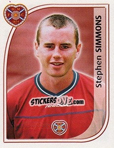 Figurina Stephen Simmons - Scottish Premier League 2002-2003 - Panini