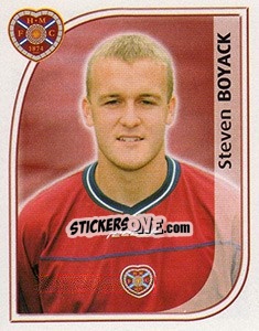 Cromo Steven Boyack - Scottish Premier League 2002-2003 - Panini