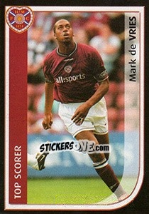 Cromo Mark de Vries - Scottish Premier League 2002-2003 - Panini
