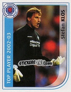 Cromo Stefan Klos (Rangers) - Scottish Premier League 2002-2003 - Panini