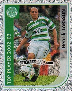 Sticker Henrik Larsson (Celtic)