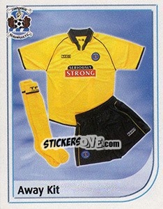 Sticker Away Kit - Scottish Premier League 2002-2003 - Panini