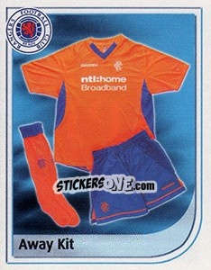 Sticker Away Kit - Scottish Premier League 2002-2003 - Panini