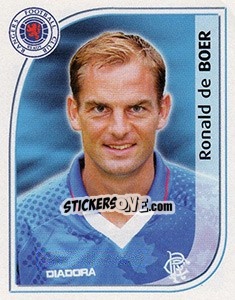 Sticker Ronald de Boer - Scottish Premier League 2002-2003 - Panini