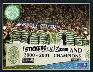 Figurina Celtic Champion 2000-01 - Scottish Premier League 2001-2002 - Panini